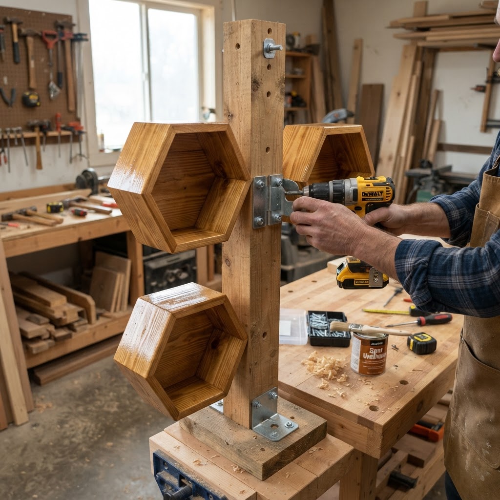 Modular Honeycomb Vertical Hexagon Planter — step 2