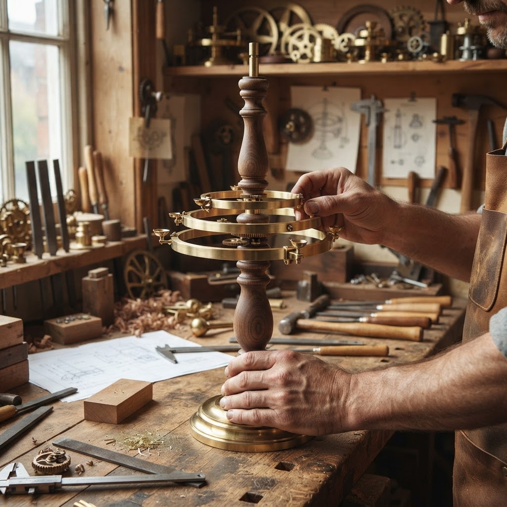 Steampunk Victorian Brass Orrery Seed Planetarium — step 1