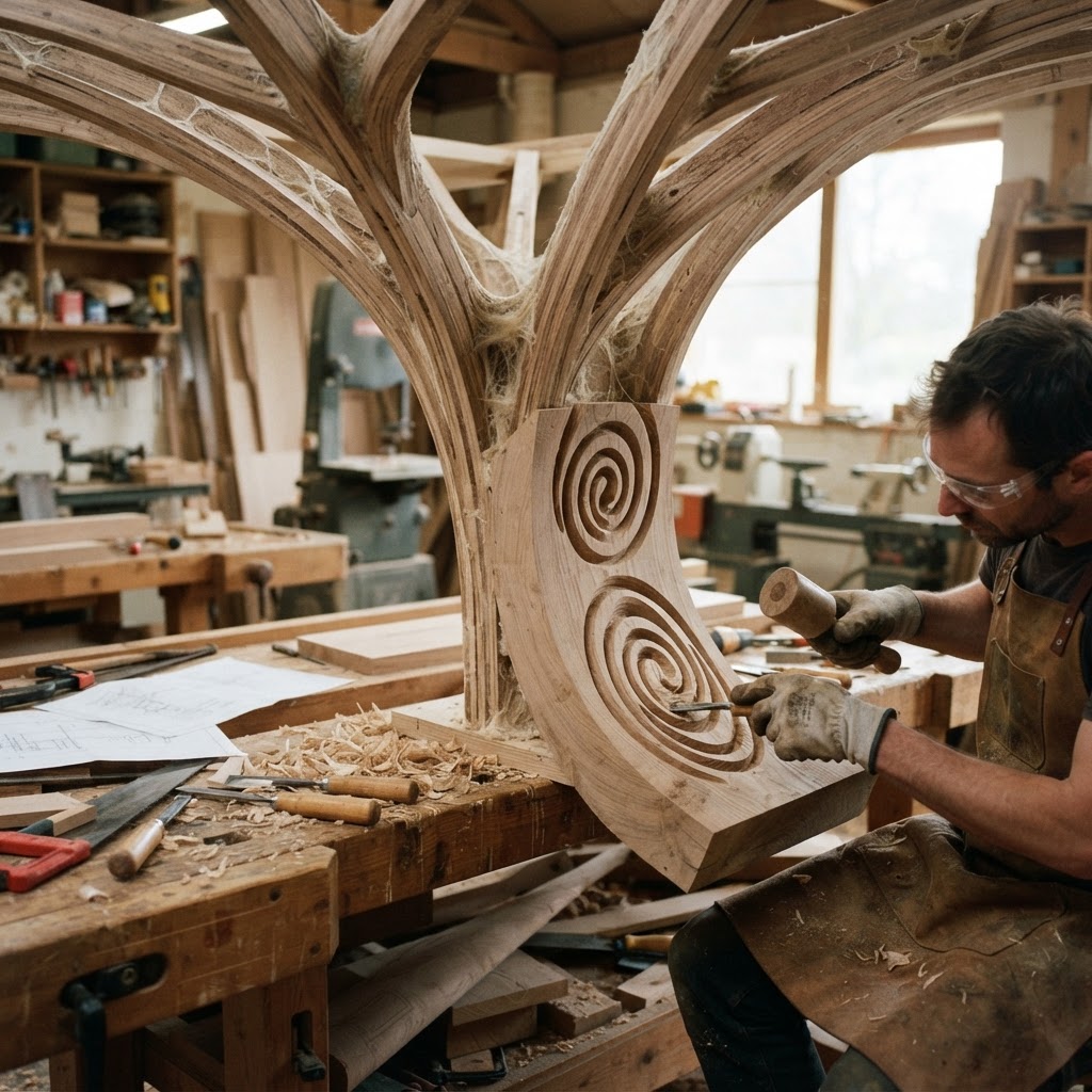 Bespoke Treetop Dendritic Mycelium-Infused Phyto-Acoustic Sap-Flow Canopy Zephyr-Alignment Reading Nook — step 3