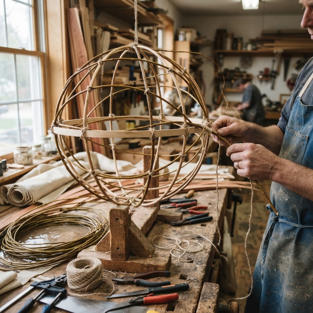 Vintage Hot Air Balloon Seed Basket — step 2