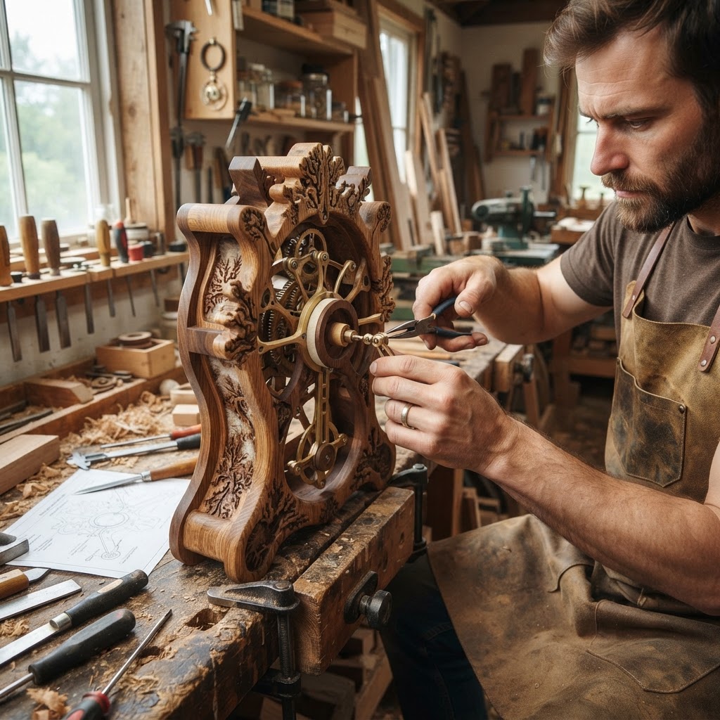 Bespoke Treetop Dendritic Mycelium-Infused Phyto-Kinetic Canopy Sap-Pulse Zenith Clock — step 3