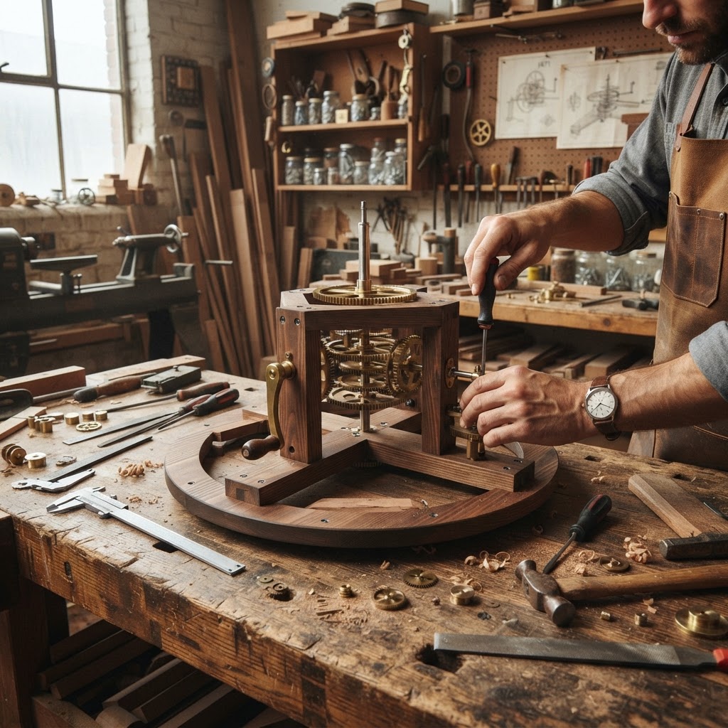 Vintage Patinated Copper Victorian Telegraphic Orrery Seed Planetarium — step 1