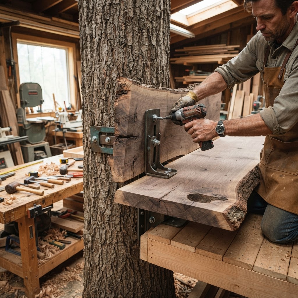 Arboreal Ink-Well Writing Desk — step 1