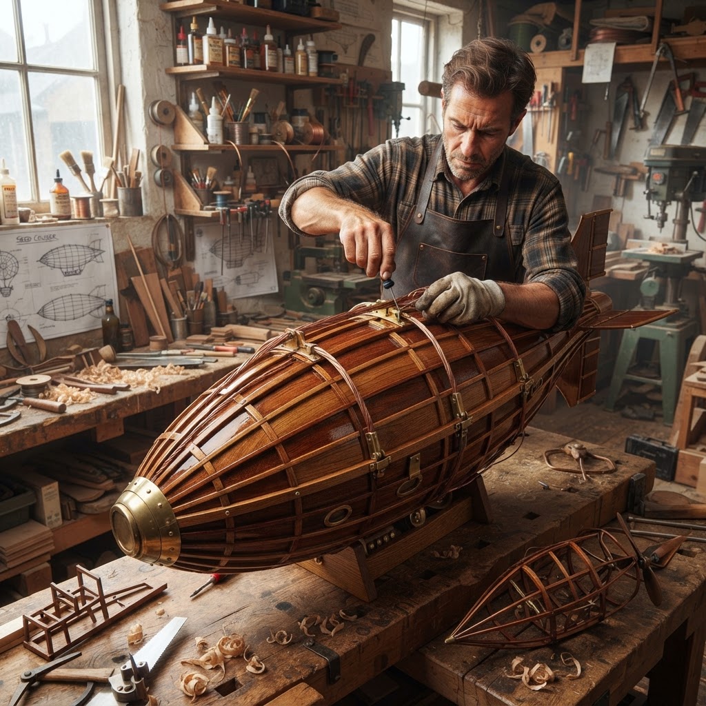Steampunk Dirigible Airship Seed Cruiser — step 4