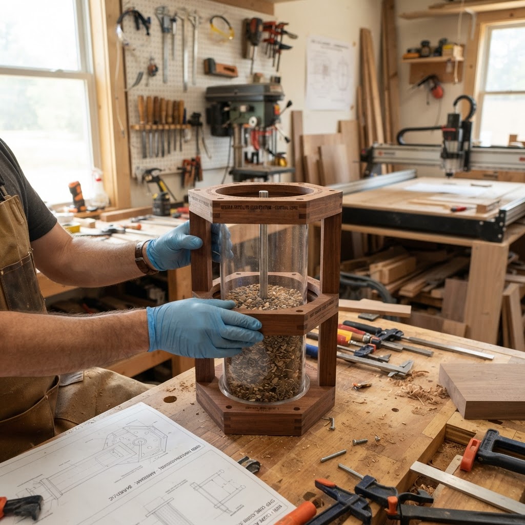 Floating Nebula Satellite Seed Station — step 1