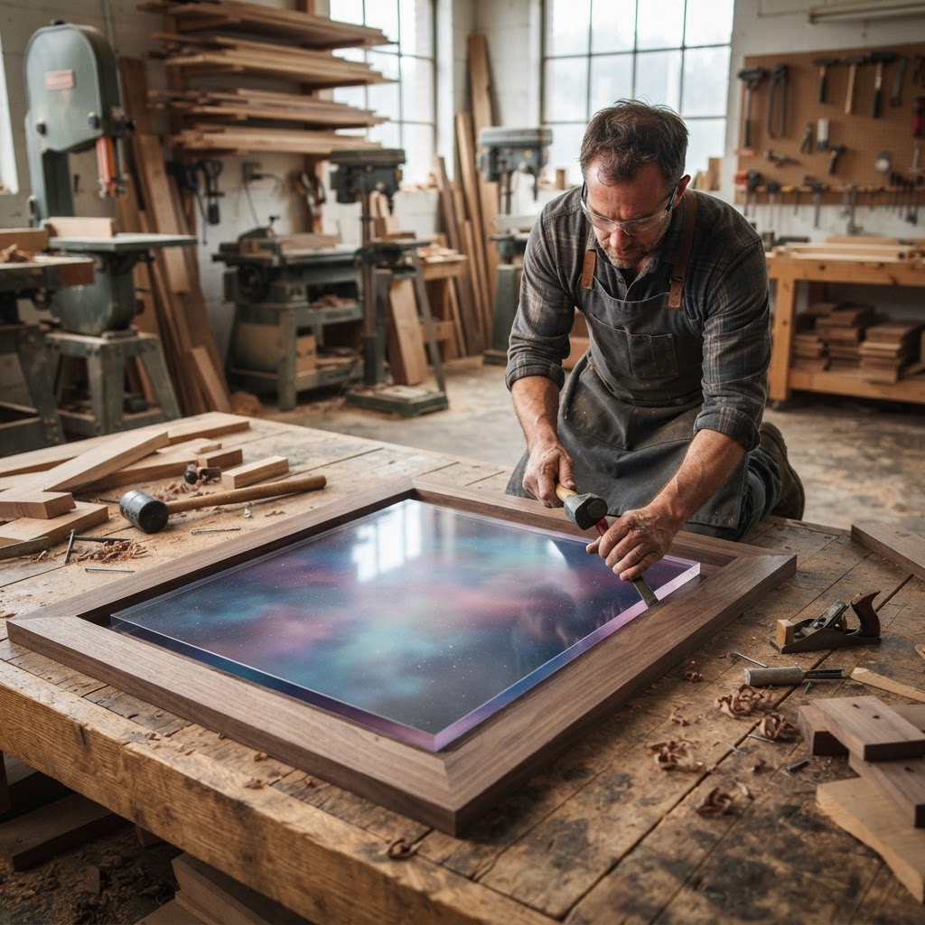 Nebula-Tinted Acrylic Sky-Gazing Floor Plate — step 2