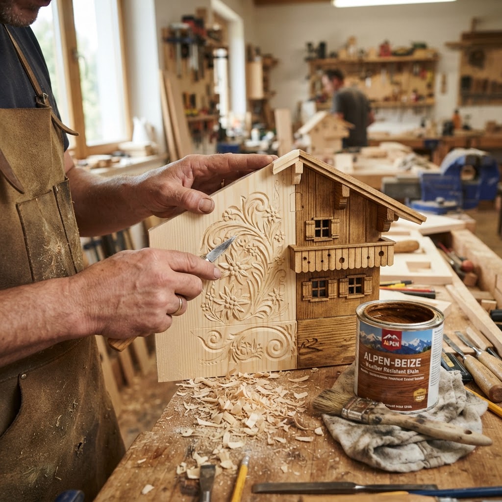 Cuckoo Clock Alpine Chalet Seed Dispenser — step 2