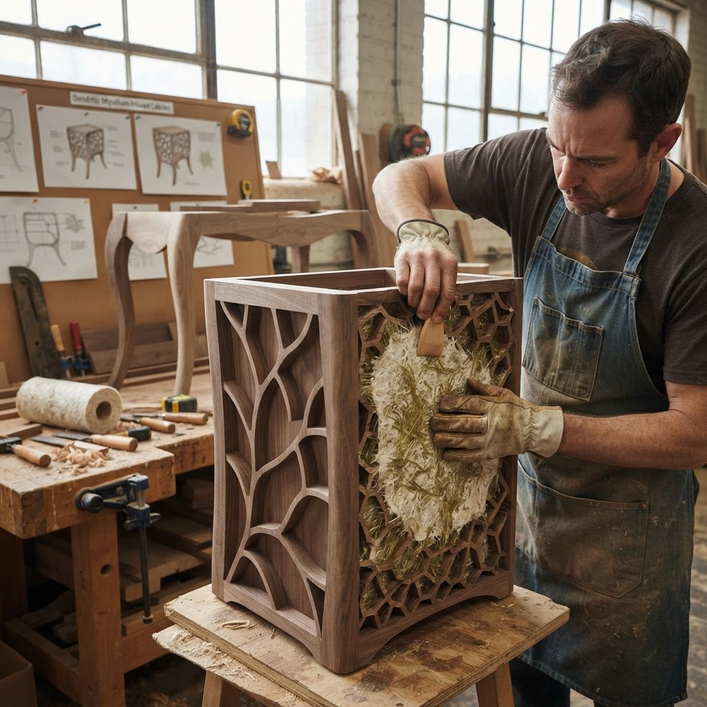 Bespoke Treetop Dendritic Mycelium-Infused Phyto-Cyclic Sap-Flow Canopy Aurora-Vane Bedside Commode — step 2