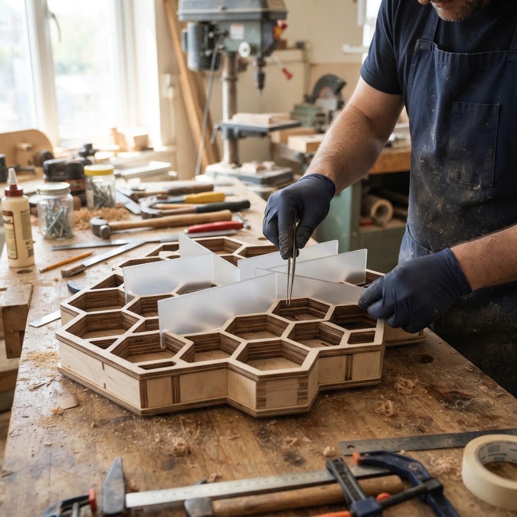 Fractal Geometric Honeycomb Hive Feeder — step 3