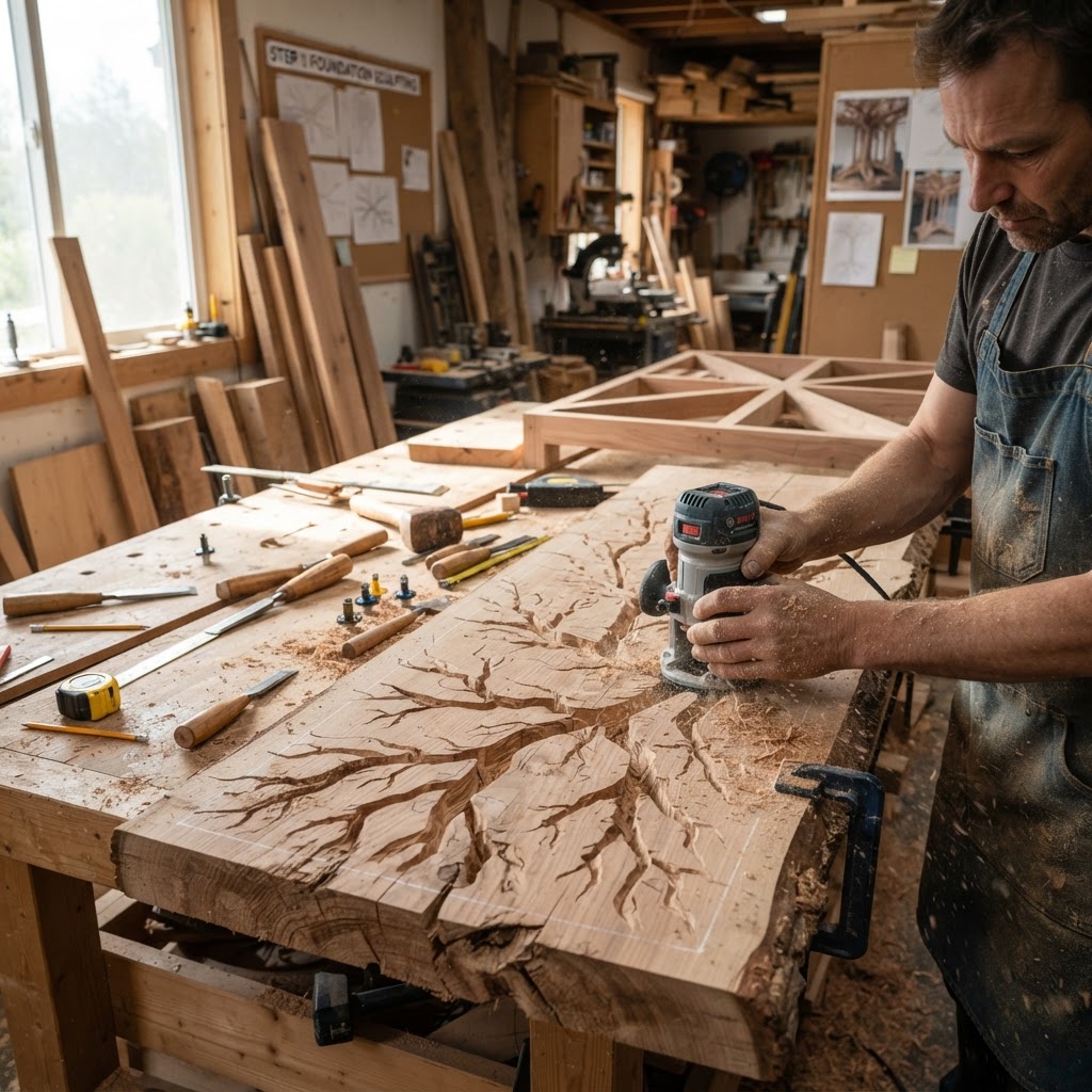 Bespoke Treetop Dendritic Mycelium-Infused Phyto-Sonic Sap-Flow Canopy Resonance-Mapping Meditation Plinth — step 1