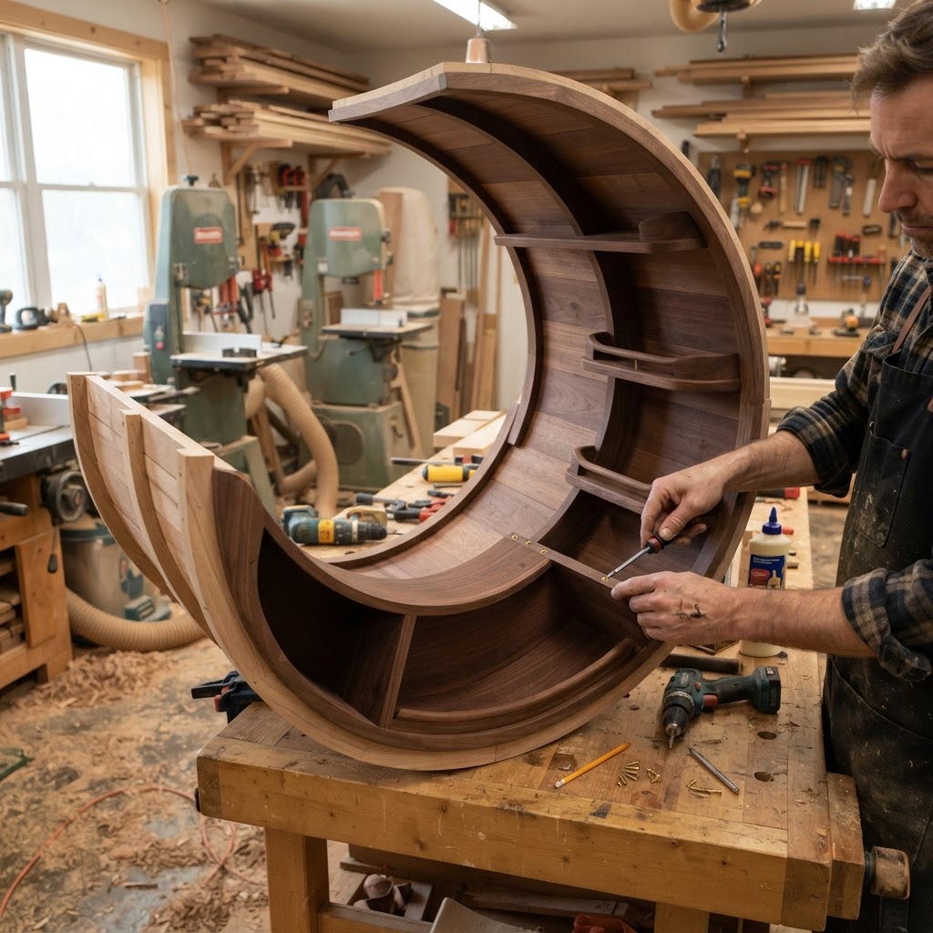 Kinetic Counter-Weighted Treetop Book-Nook Elevator — step 3