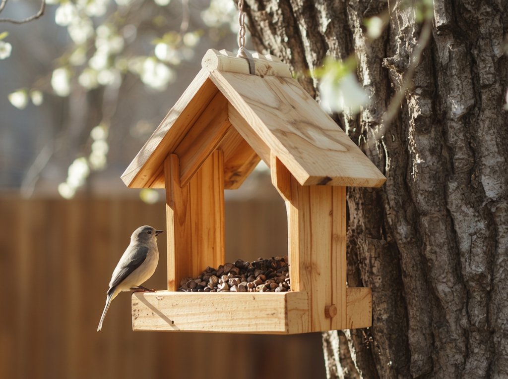 How to Build a Rustic Wooden Bird Feeder