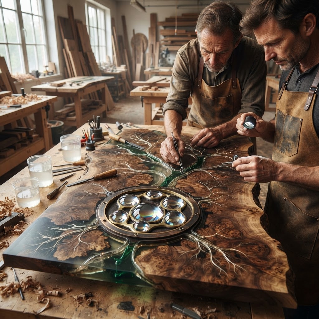 Bespoke Treetop Dendritic Mycelium-Infused Phyto-Ocular Sap-Flow Canopy Zenith-Tracing Writing Console — step 2