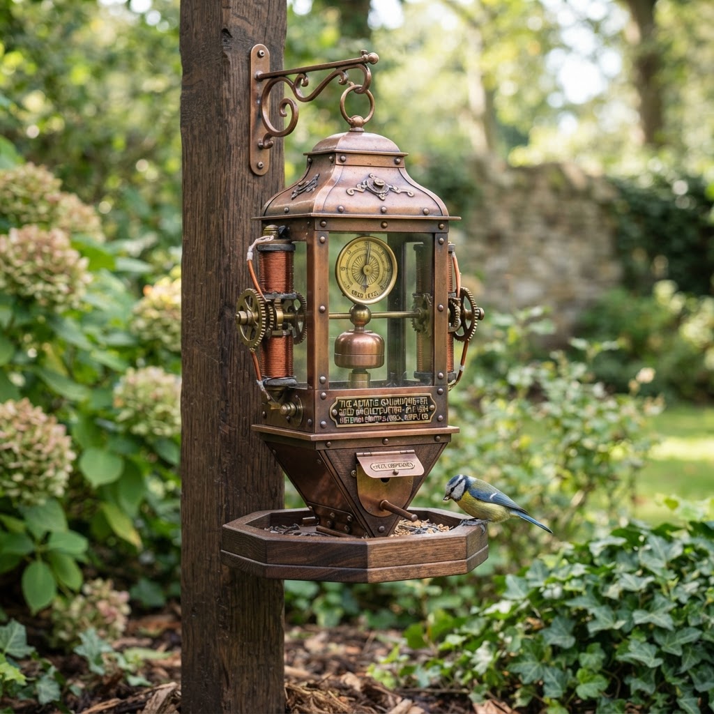 Vintage Patinated Copper Victorian Telegraphic Induction Astatic Galvanometer Seed Magnetometer