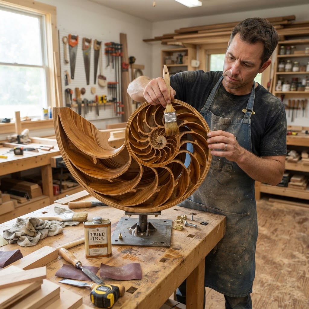 Fractal Fibonacci Spiraling Nautilus Seed Gallery — step 4