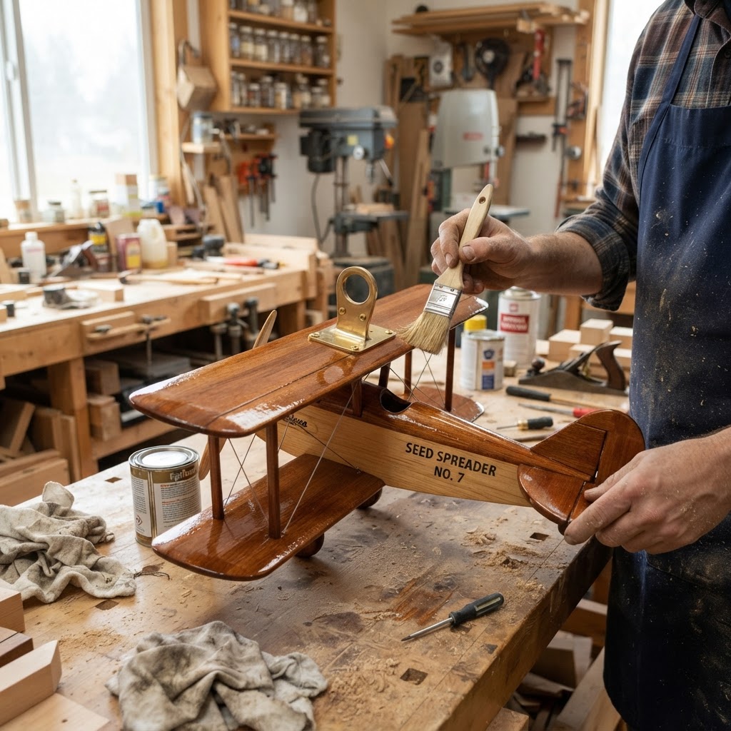 Aeronautical Biplane Propeller Seed Spreader — step 4