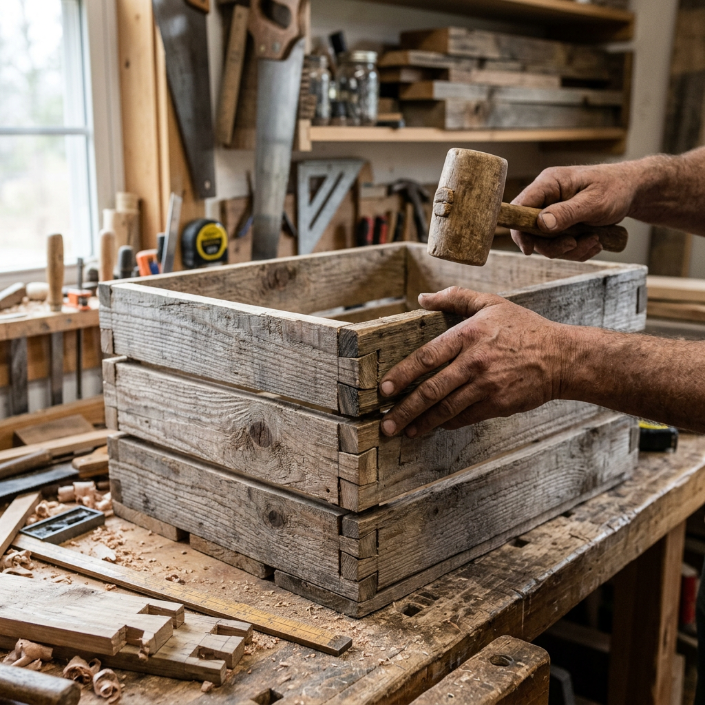 Subterranean Root-Cellar Inspired Vegetable Crate Feeder — step 1