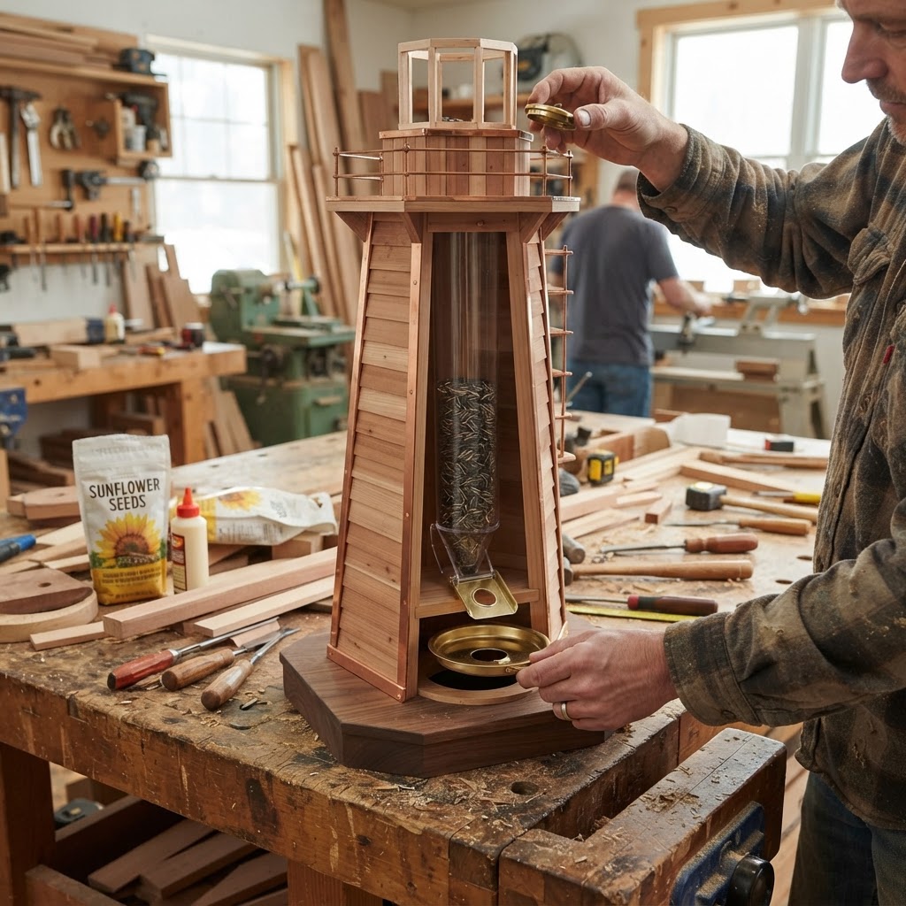 Maritime Lighthouse Fresnel Lens Seed Beacon — step 3