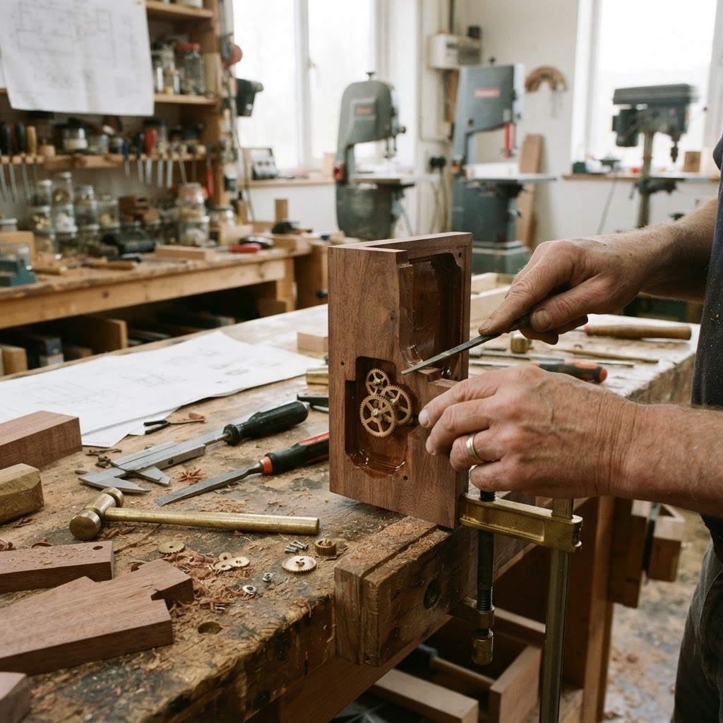 Vintage Patinated Copper Victorian Telegraphic Ticker Tape Seed Dispenser — step 1