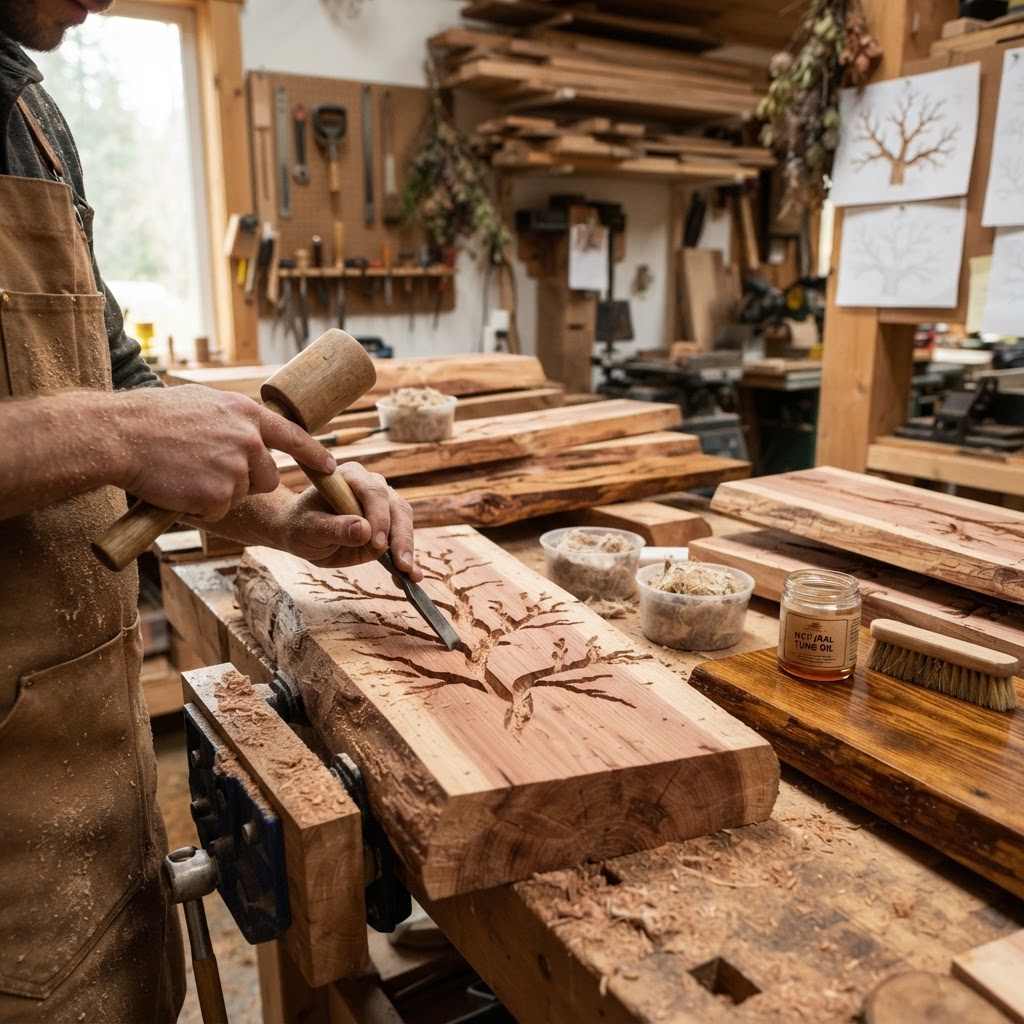 Bespoke Treetop Dendritic Mycelium-Infused Phyto-Thermal Sap-Flow Dew-Collector Console — step 1