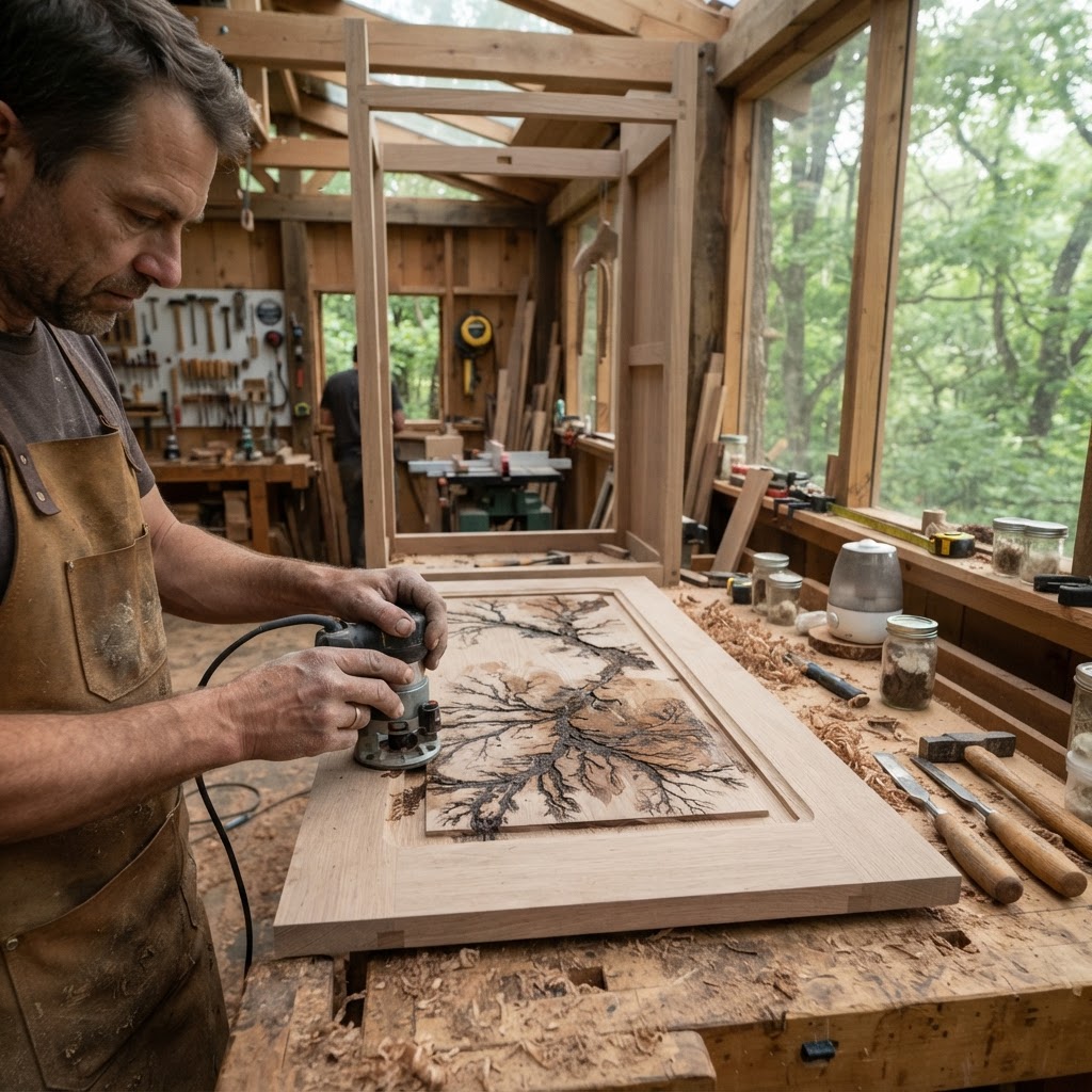 Bespoke Treetop Dendritic Mycelium-Infused Phyto-Kinetic Sap-Flow Canopy Observatory Armoire — step 2