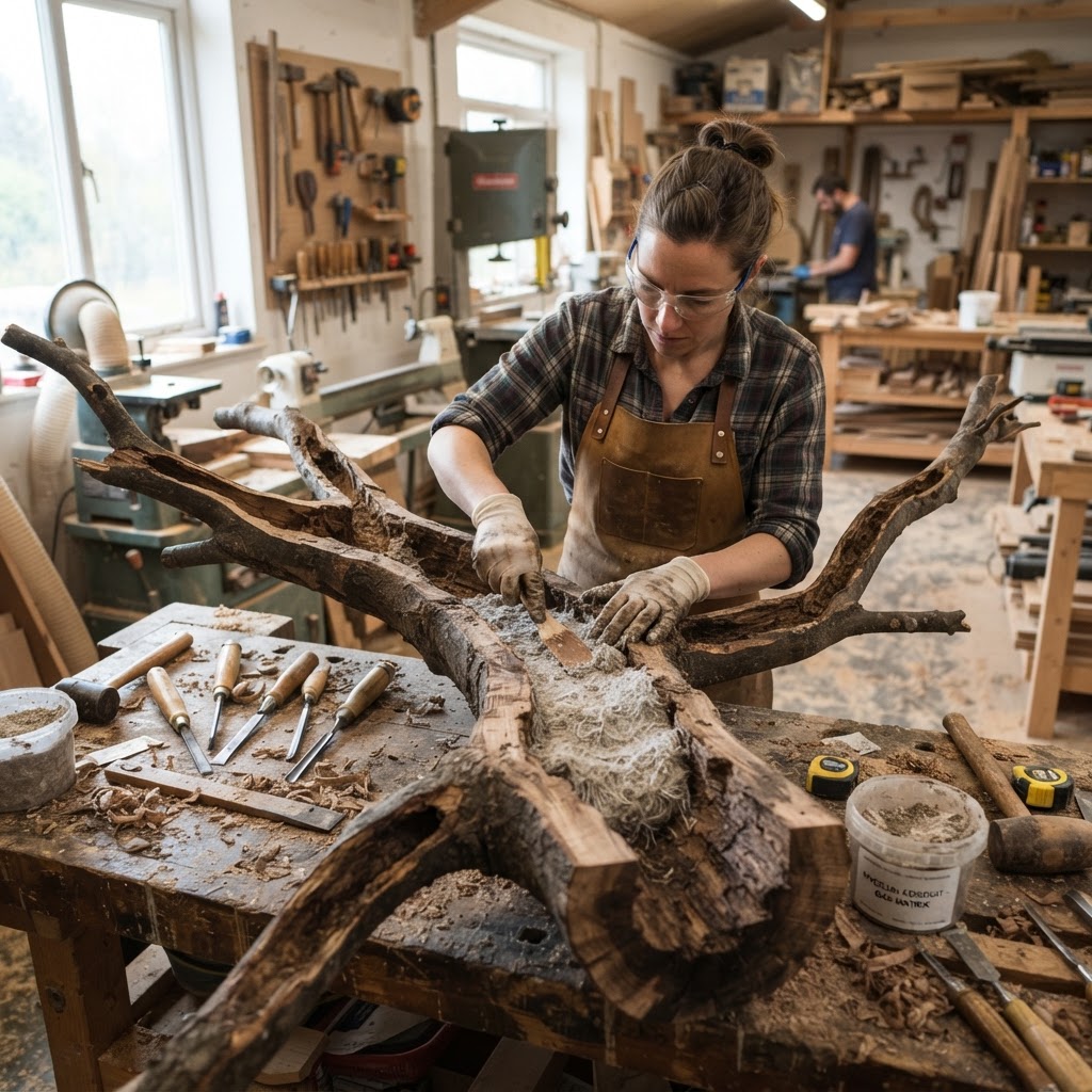 Bespoke Treetop Dendritic Mycelium-Infused Phyto-Barometric Sap-Flow Canopy Humidity-Mapping Meditation Plinth — step 2