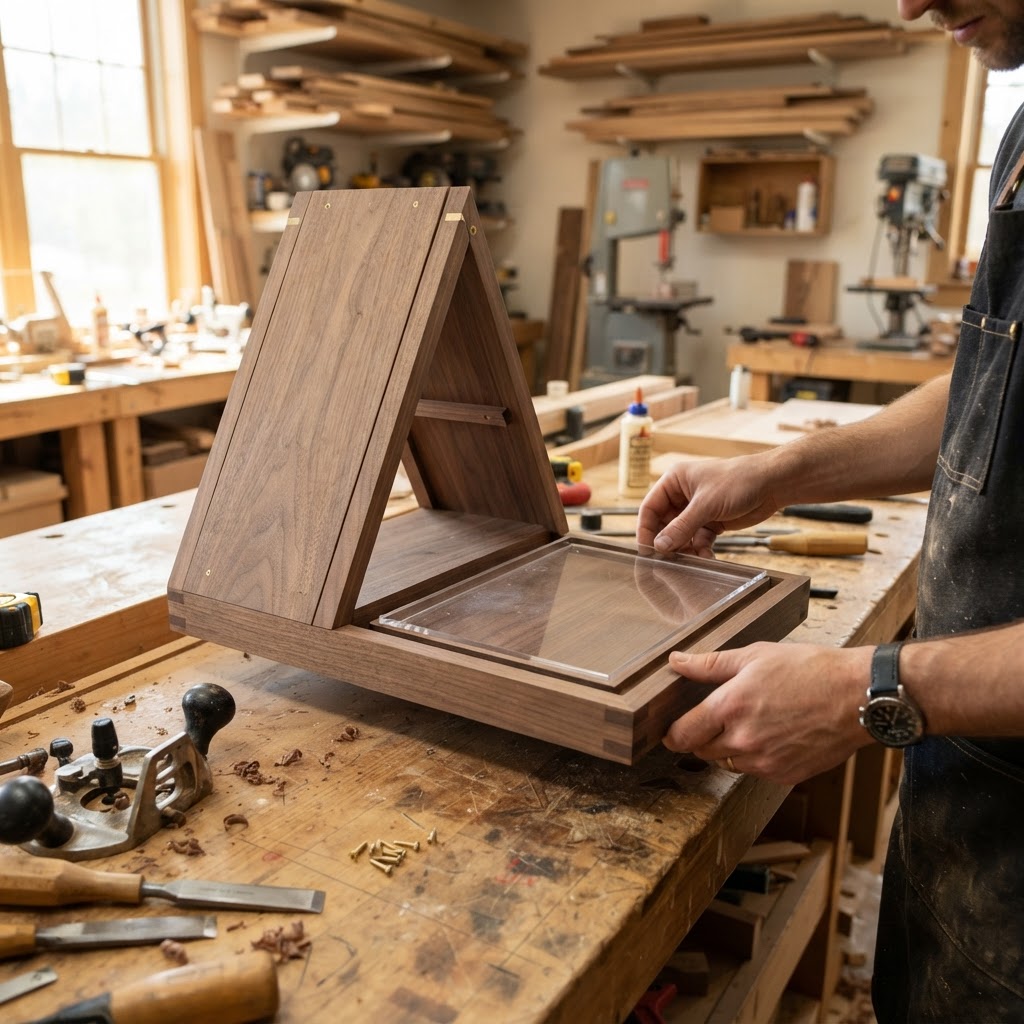Vintage Mid-Century Modern A-Frame Seed Cabin — step 3