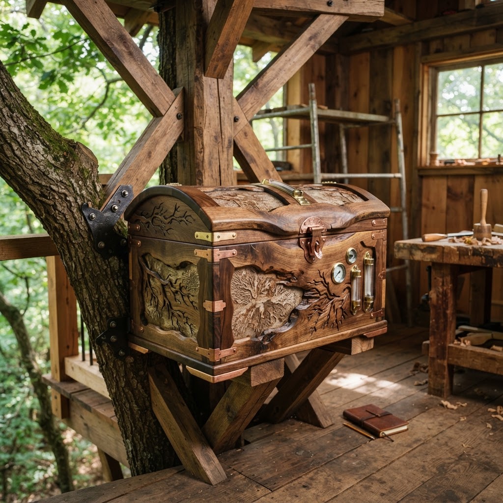 Bespoke Treetop Dendritic Mycelium-Infused Phyto-Thermal Sap-Flow Canopy Radiometric Time-Capsule Trunk