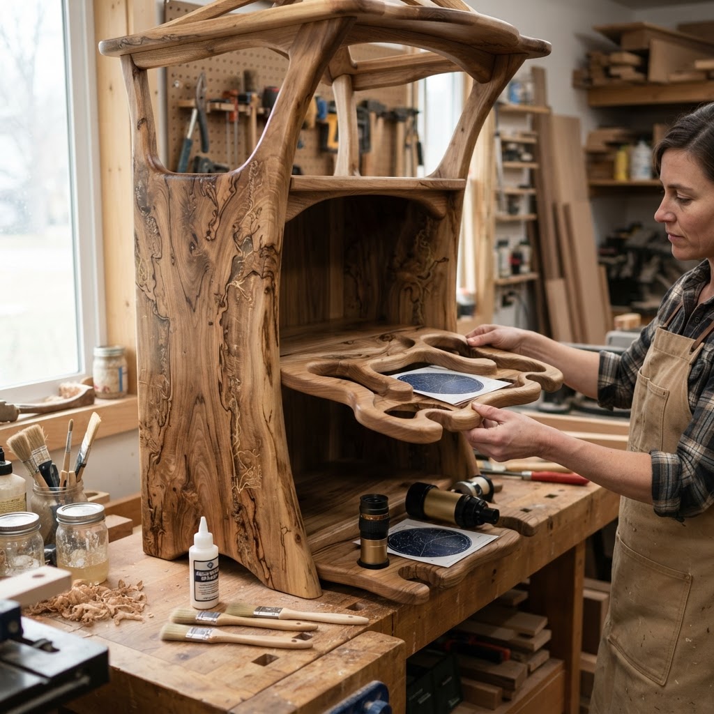 Bespoke Treetop Dendritic Mycelium-Infused Phyto-Kinetic Sap-Flow Canopy Observatory Armoire — step 4