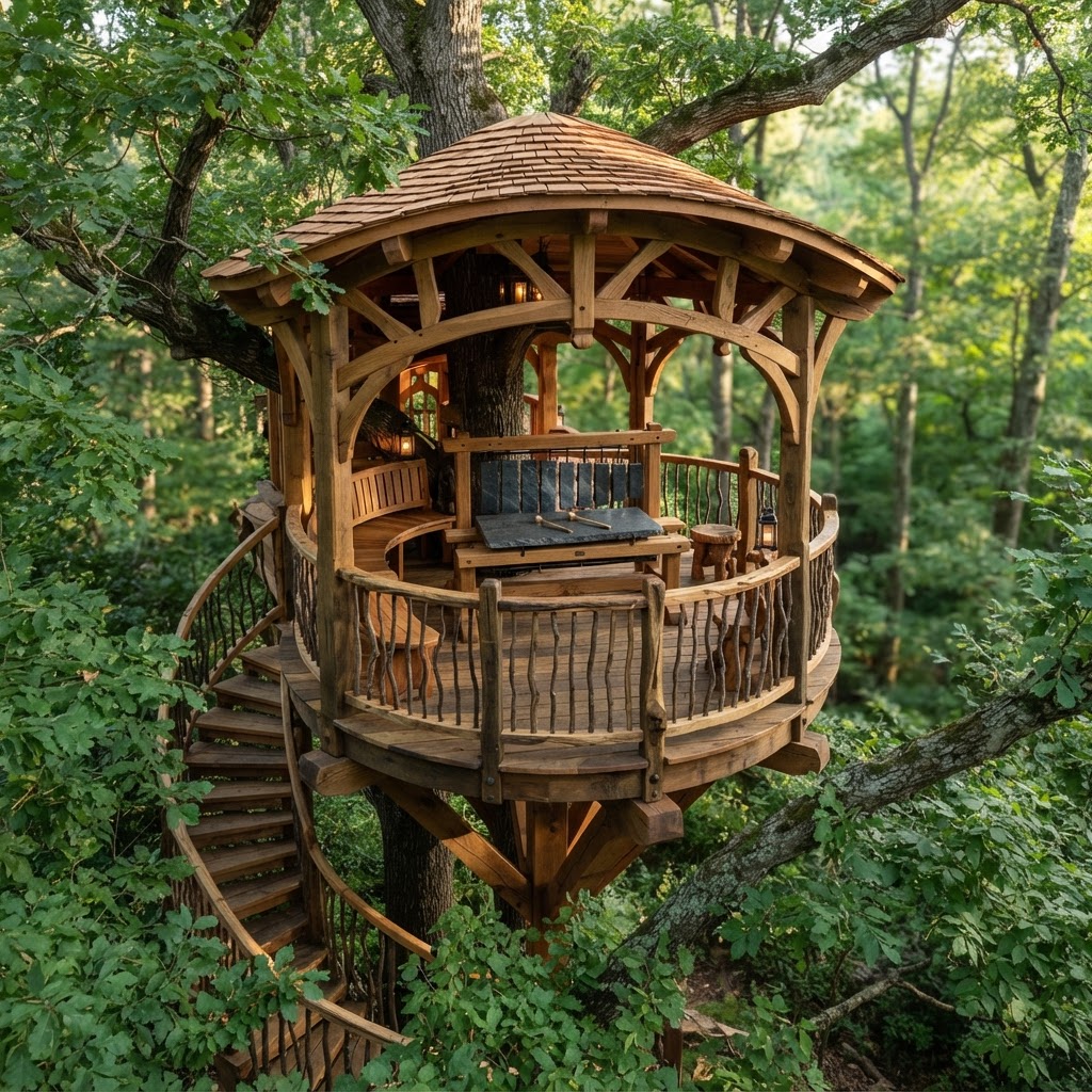 Bespoke Treetop Lithic Percussion Resonance Nook