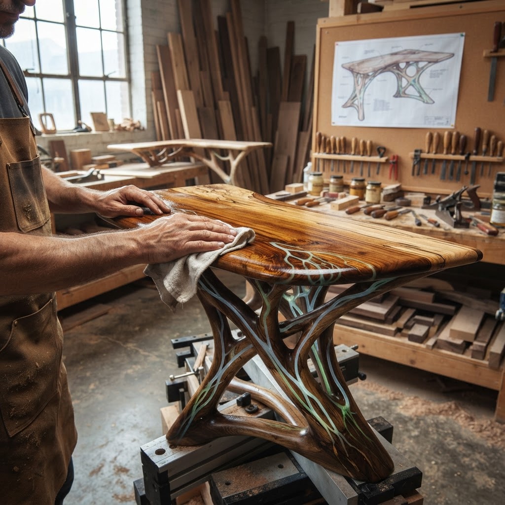 Bespoke Treetop Dendritic Mycelium-Infused Phyto-Osmotic Sap-Flow Canopy Gravity-Vane Writing Console — step 4
