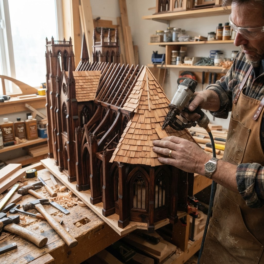 Neo-Gothic Flying Buttress Seed Cathedral — step 4