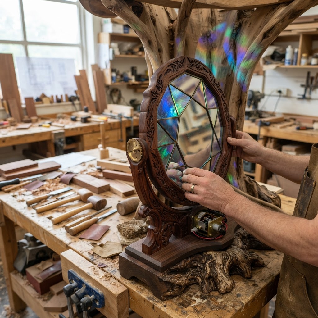 Bespoke Treetop Dendritic Mycelium-Infused Phyto-Ionic Sap-Flow Canopy Aurora-Kaleidoscope Vanity — step 3