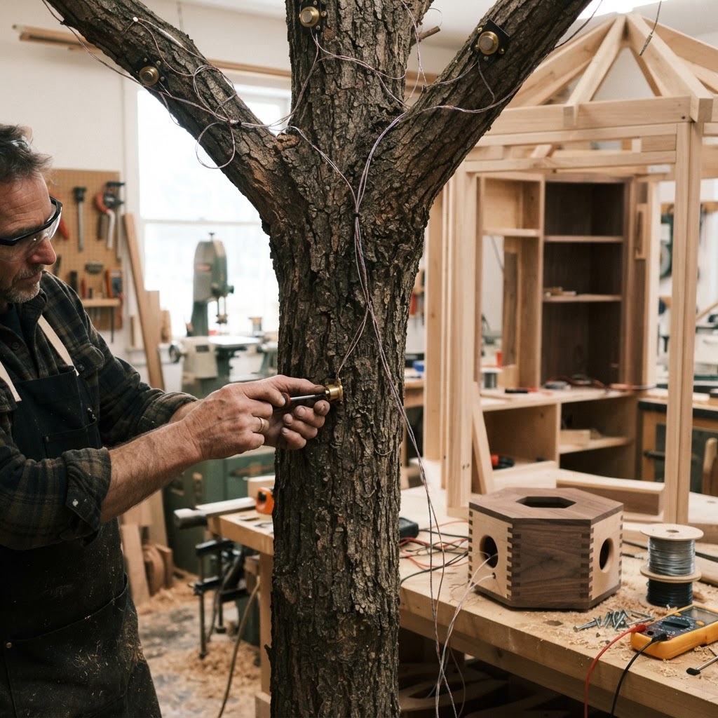 Bespoke Treetop Terrestrial Mycelial Network Listening Station — step 2