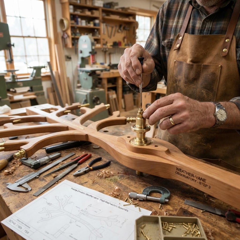 Bespoke Treetop Dendritic Barometric Weather-Vane Observatory — step 3