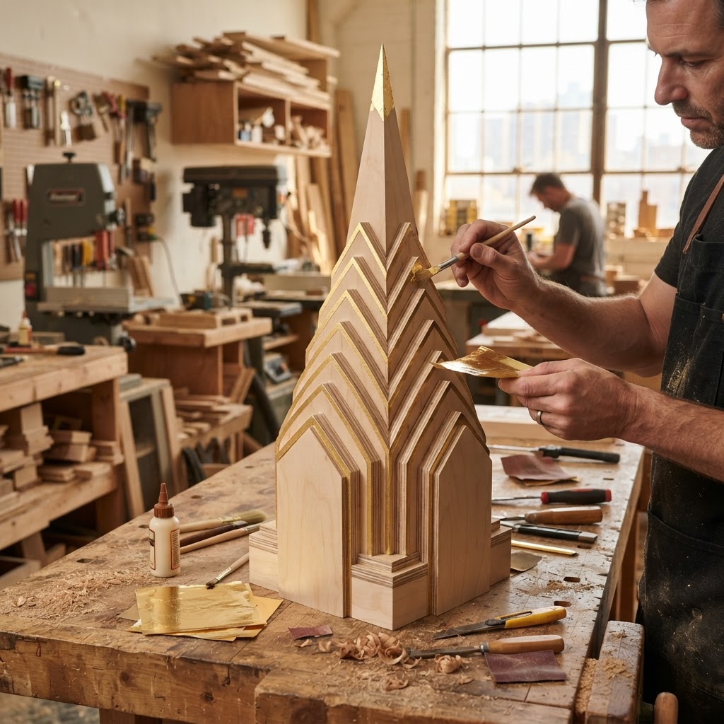 Art Deco Skyscraper Seed Spire — step 2