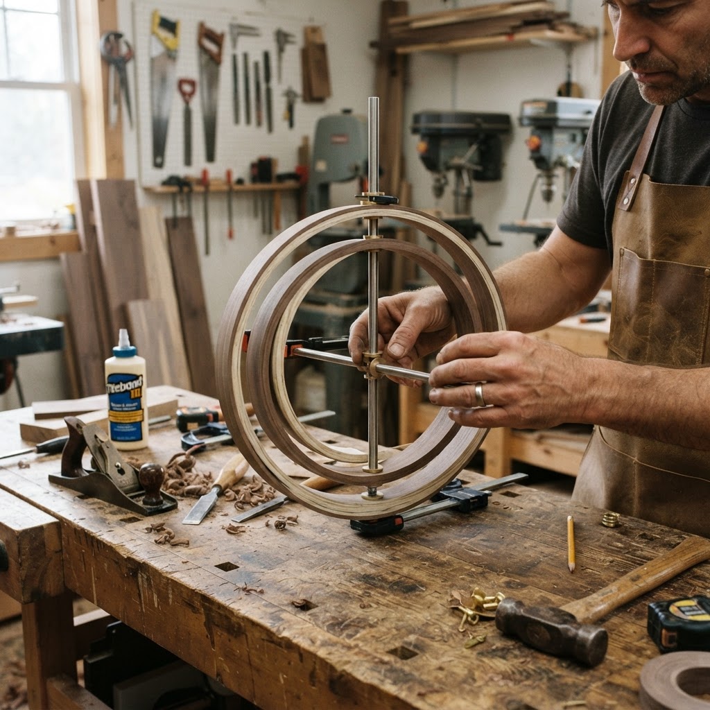 Astronomical Astrolabe Orbital Bird Feeder — step 1