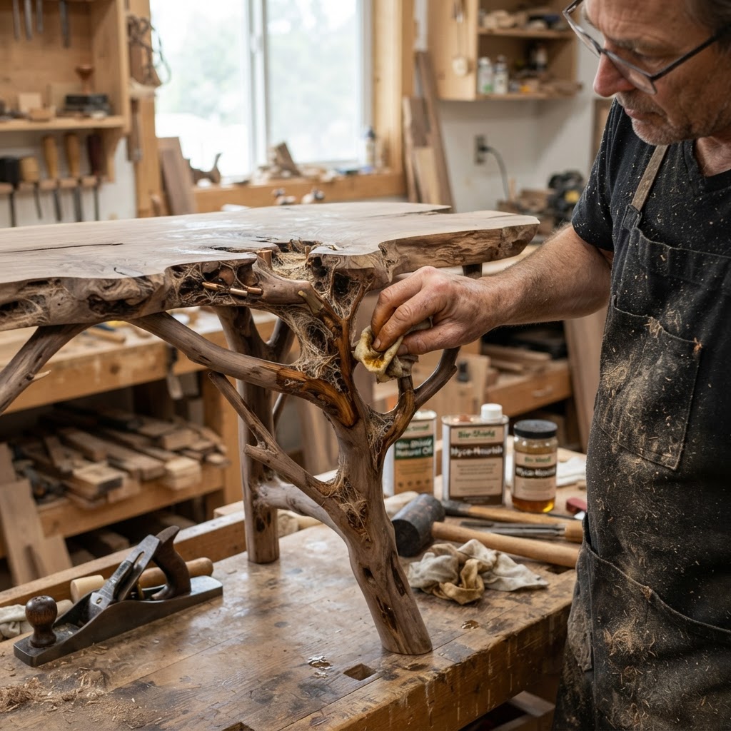 Bespoke Treetop Dendritic Mycelium-Infused Phyto-Diffusive Sap-Flow Canopy Zephyr-Alignment Vanity Table — step 4