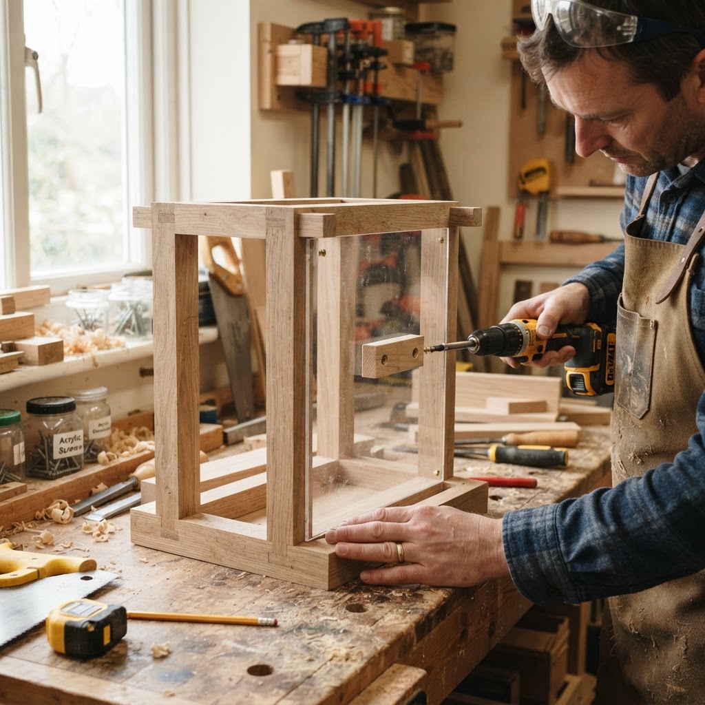 The "Aviary Observatory" Timber Frame Bird Feeder — step 4
