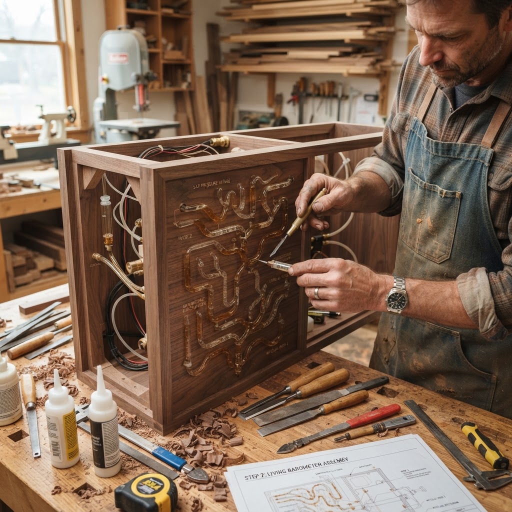 Bespoke Treetop Dendritic Mycelium-Infused Phyto-Aerodynamic Sap-Flow Cloud-Sifting Weather Station — step 2