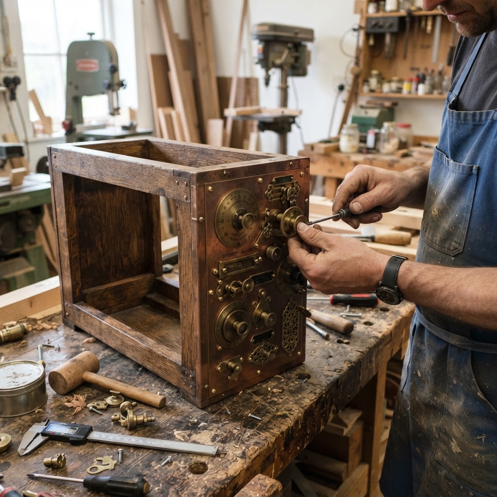 Vintage Patinated Copper Victorian Telegraphic Photometer Seed Intensity-Gauge — step 3