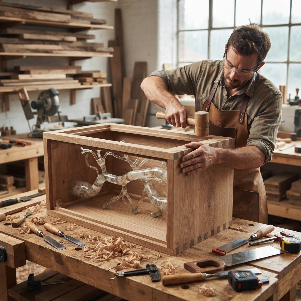 Bespoke Treetop Dendritic Mycelium-Infused Phyto-Barometric Sap-Flow Canopy Storm-Predicting Writing Bureau — step 1
