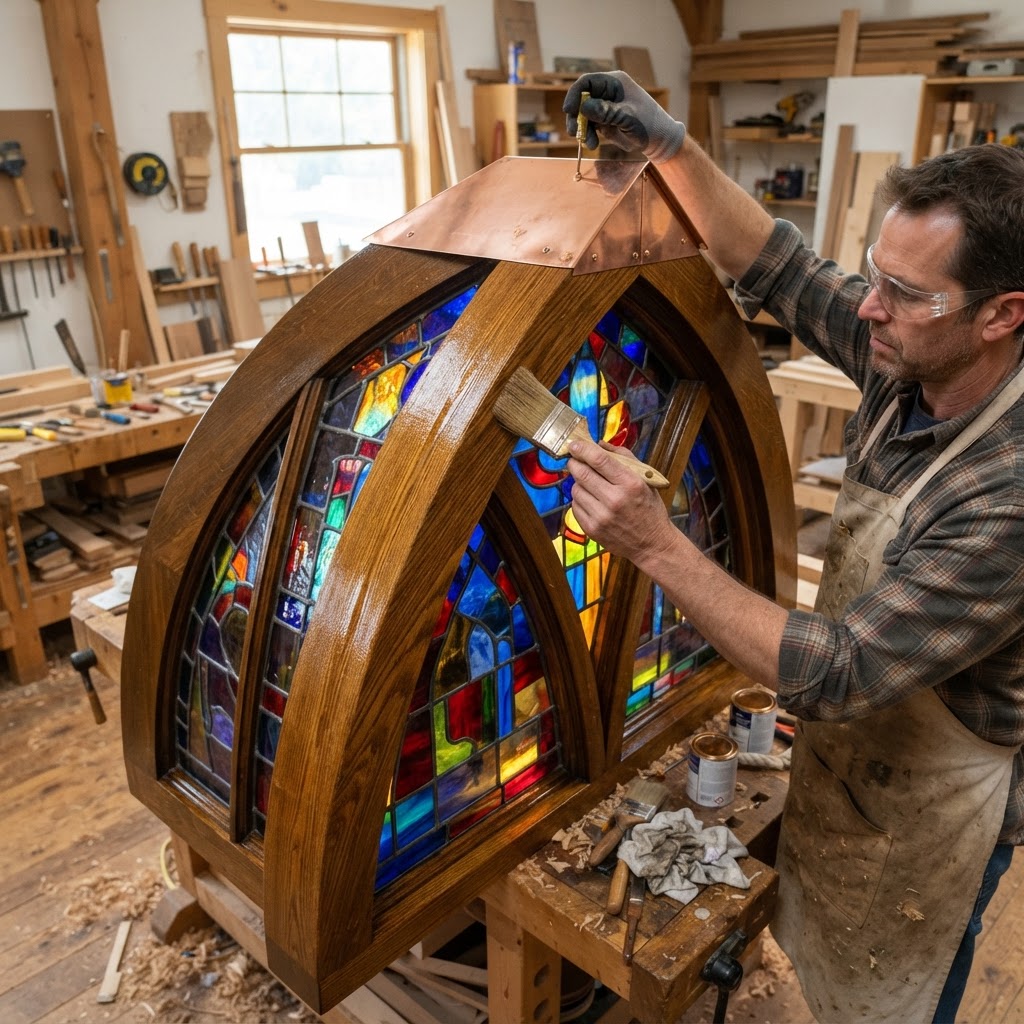 Catenary Arch Stained Glass Seed Cathedral — step 4