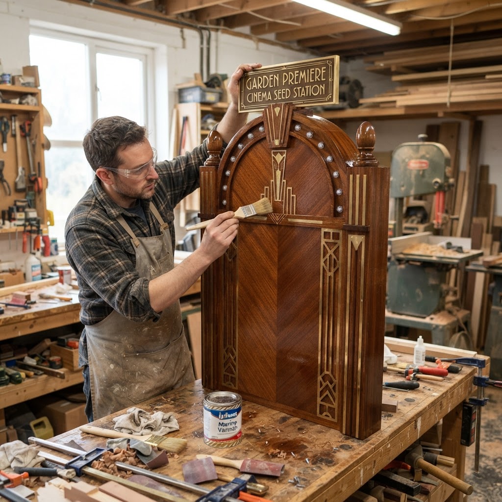 Art Deco Cinema Marquee Seed Premiere Station — step 4