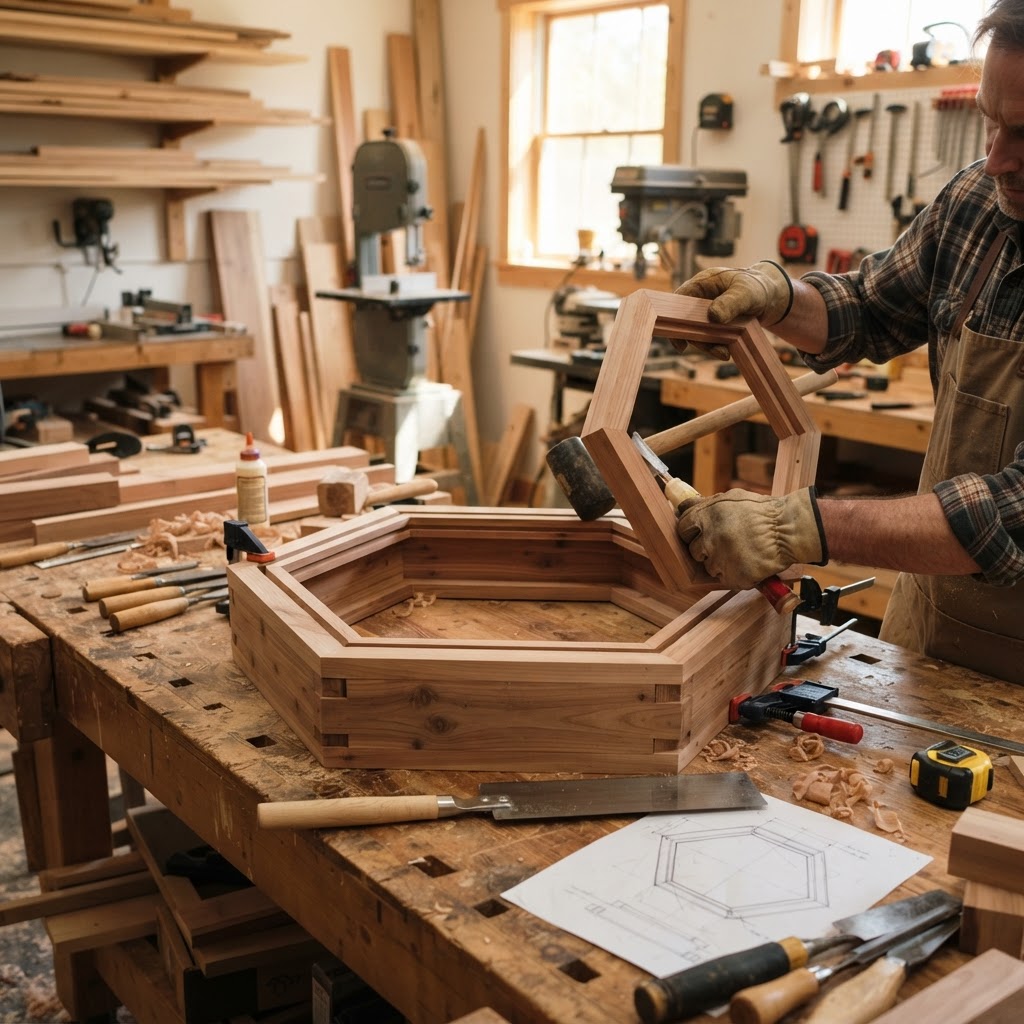 Bespoke Treetop Apiary Observation Hive Chamber — step 1