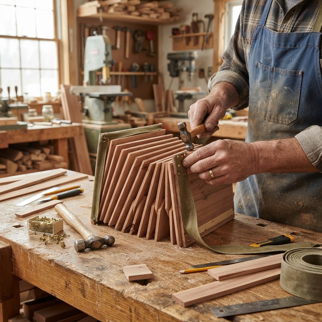 Vintage Accordion Bellows Seed Expander — step 2