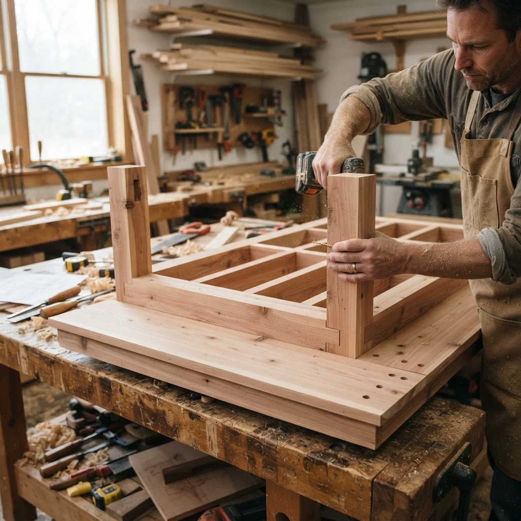 Tudor Revival Half-Timbered Seed Chalet — step 1