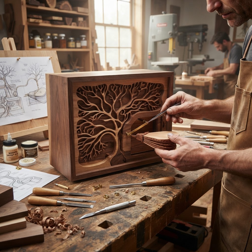 Bespoke Treetop Dendritic Mycelium-Infused Phyto-Kinetic Sap-Flow Canopy Petrichor-Release Humidor — step 3