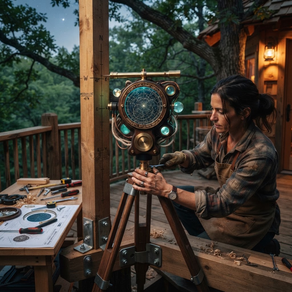 Bespoke Treetop Dendritic Mycelium-Infused Phyto-Magnetic Canopy Star-Chart Compass — step 4