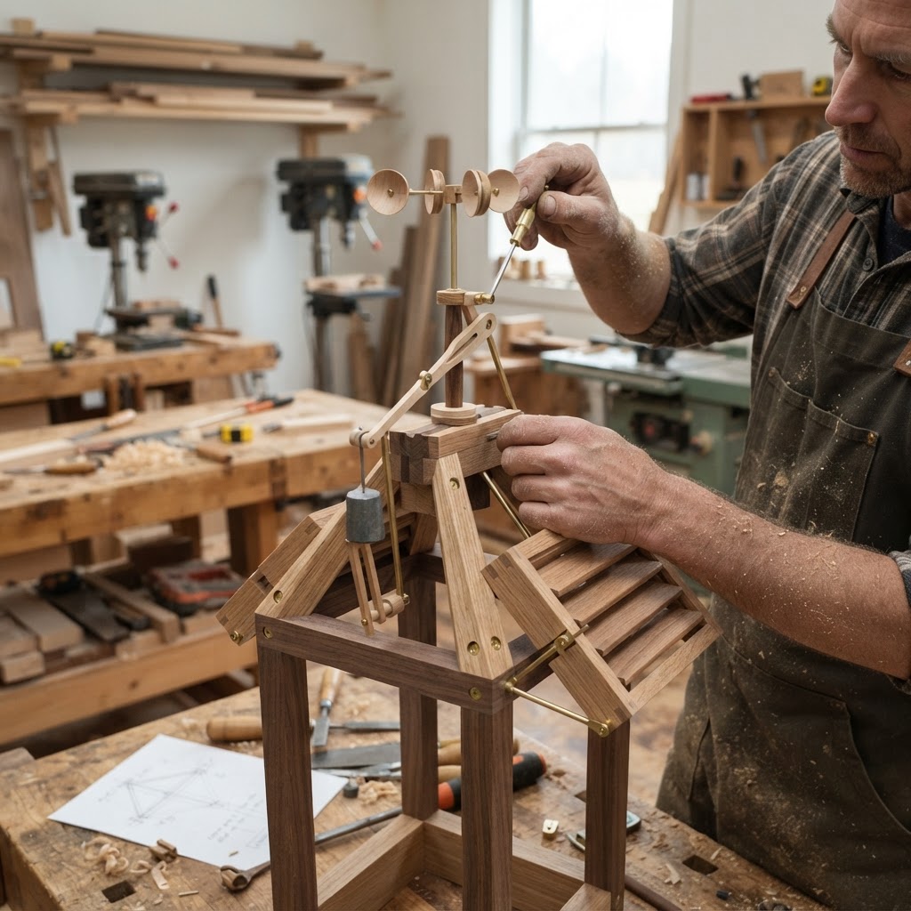 Anemometer-Driven Kinetic Wind-Sculpture Perch — step 3